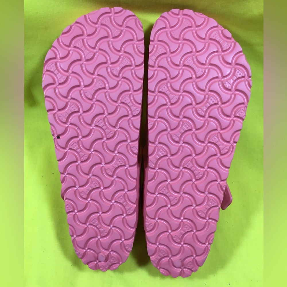 Birkenstock Women’s Pink EVA T-Strap Sandals SZ 39 - Picture 9 of 9